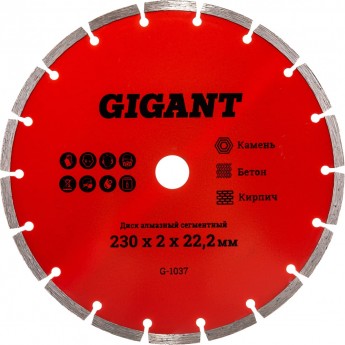 Сегментный алмазный диск GIGANT G-1037